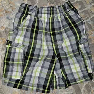 Toddler Boy's Plaid Cargo Shorts - size 2T